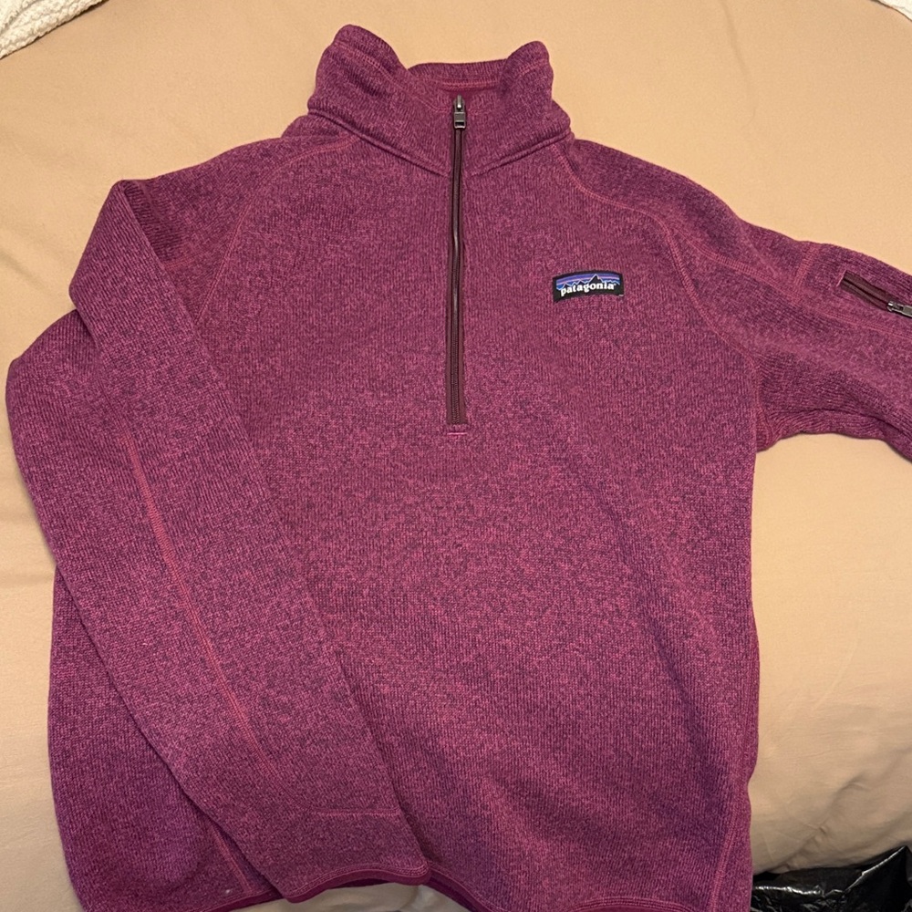 Patagonia women's Purple Quarter-Zip Sweater
